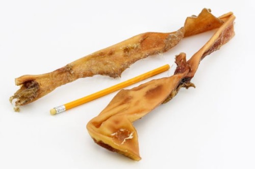 Lunderland suszona głowizna wołowa paski ok. 35 cm 500 g - opakowanie