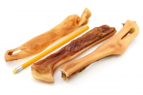 Lunderland suszona głowizna wołowa paski ok. 20 cm 500 g - opakowanie