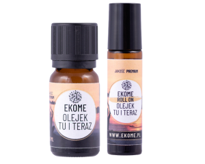 Zestaw Tu i teraz Ekome® Aroma olejek eteryczny i roll on