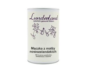 Lunderland mączka z liofilizowanych małży nowozelandzkich 500 g