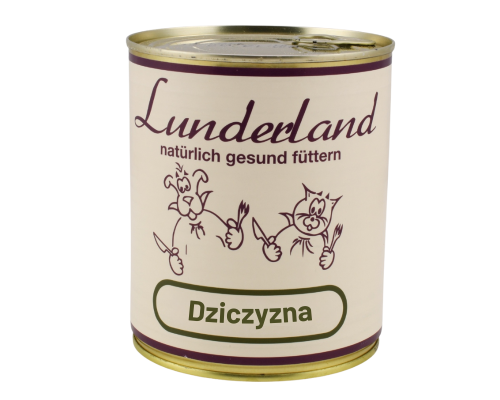 Lunderland dziczyzna mięso jelenia 100% 800 g - opakowanie