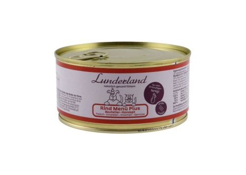 Lunderland Rind Menü Plus Beutetier-Konzept 300 g - opakowanie