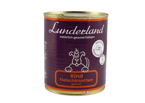 Lunderland mielone kości wołowe z mięsem 100% 800 g - opakowanie