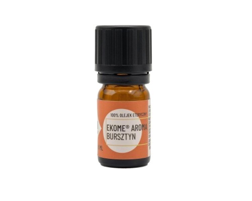 Bursztyn olejek eteryczny Ekome® 5 ml - buteleczka produktu na jasnym tle