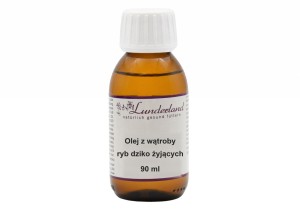 Lunderland olej z wątroby ryb dziko żyjących - tran dla psów i kotów 90 ml