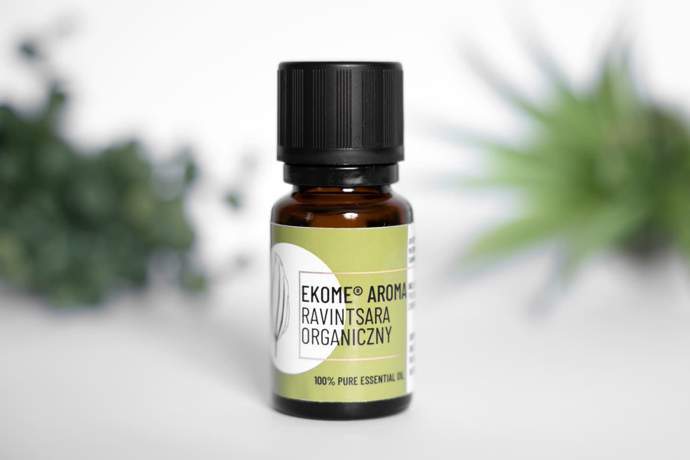 Ekome olejek eteryczny Ravintsara organiczny 10 ml – naturalny olejek na odporność i do aromaterapii w dyfuzorze