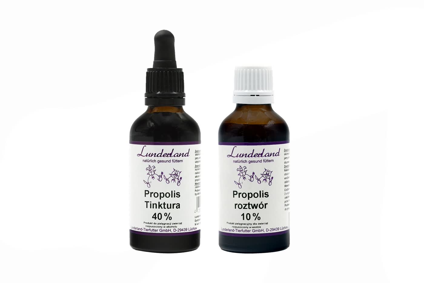 Lunderland propolis roztwór 10% 50 ml - zbliżenie Lunderland propolis roztwór 10% 50 ml - zbliżenie