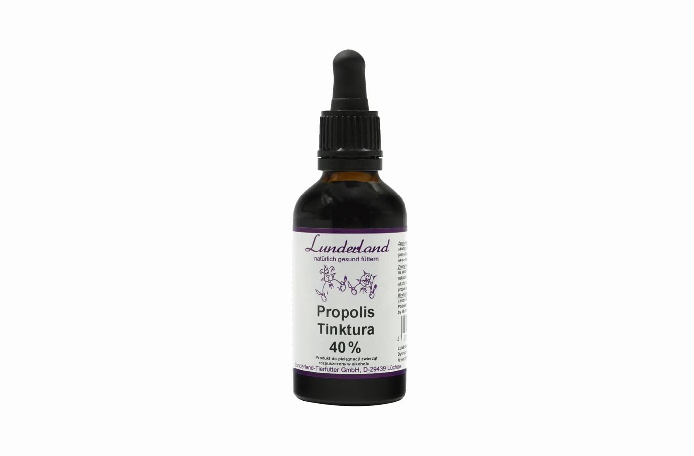Lunderland propolis tinktura 40% 50 ml - opakowanie Lunderland propolis tinktura 40% 50 ml - opakowanie