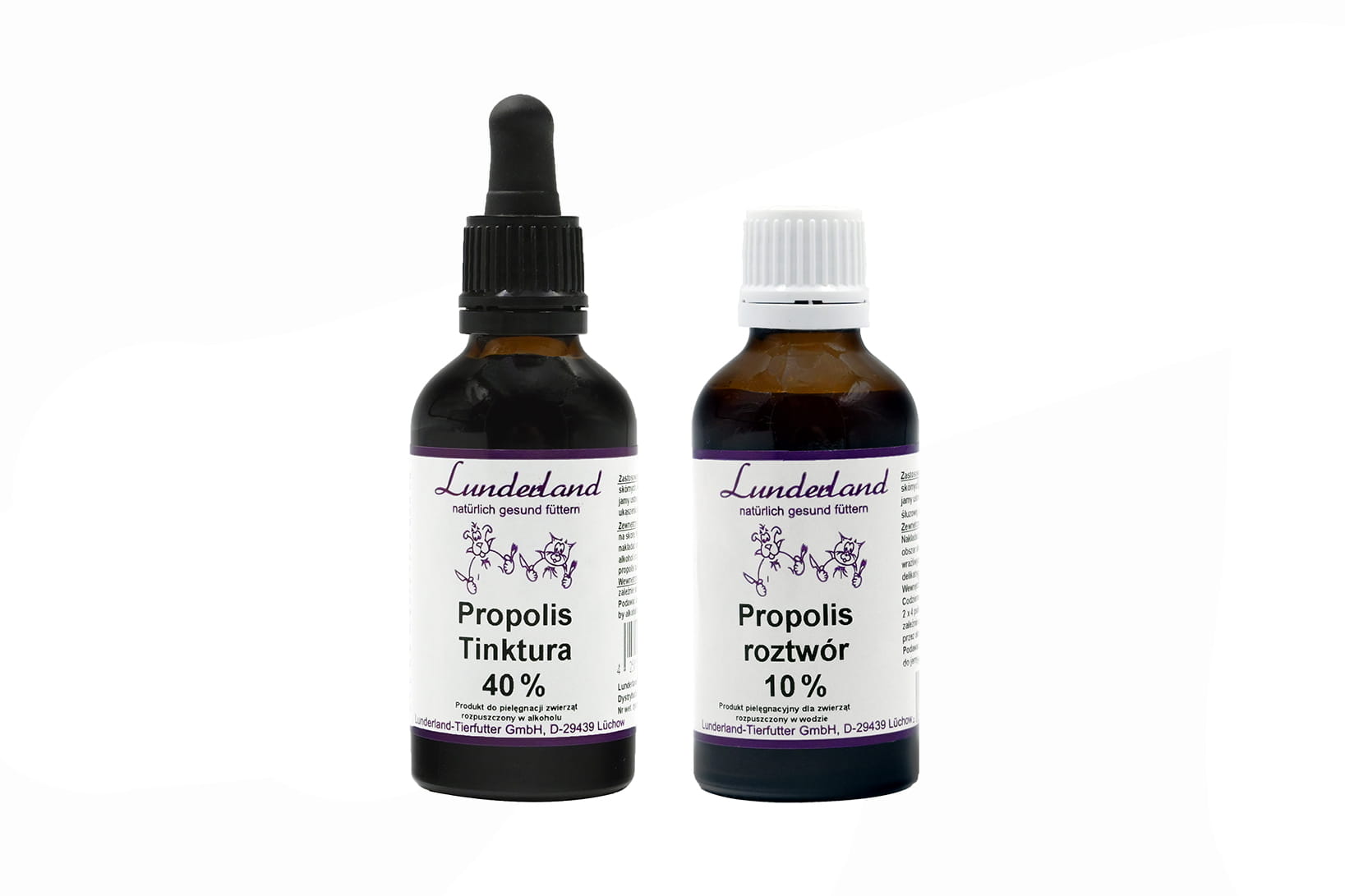 Lunderland propolis roztwór 10% 50 ml - zbliżenie Lunderland propolis roztwór 10% 50 ml - zbliżenie