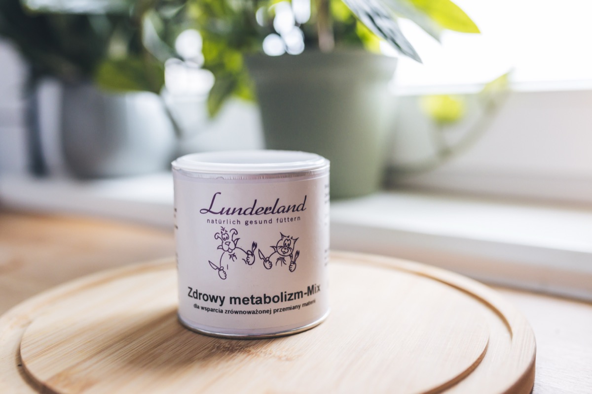 Lunderland Zdrowy metabolizm-Mix - opakowanie ziołowej mieszanki wspierającej zdrowy metabolizm i sylwetkę psów