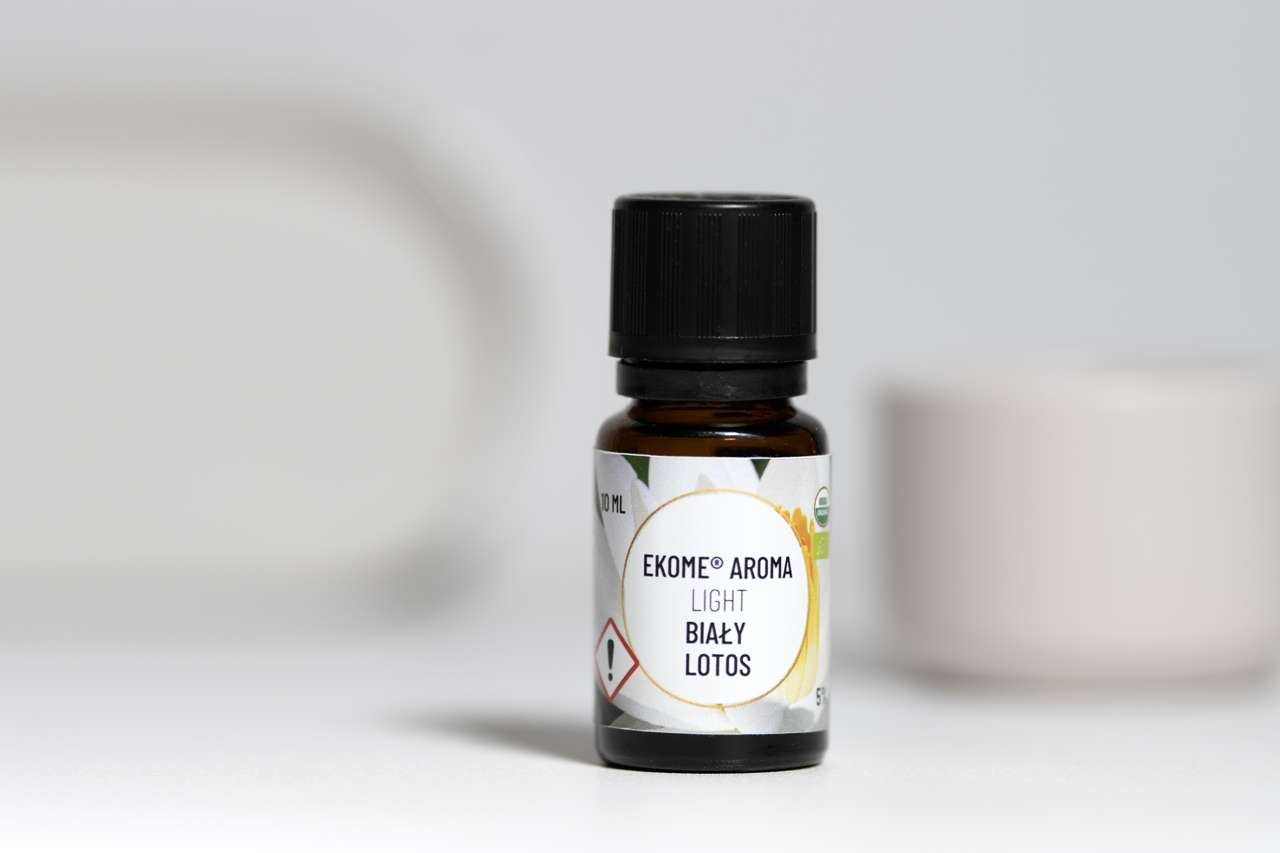 Ekome® biały lotos Light 5% organiczny olejek w oleju jojoba 10 ml